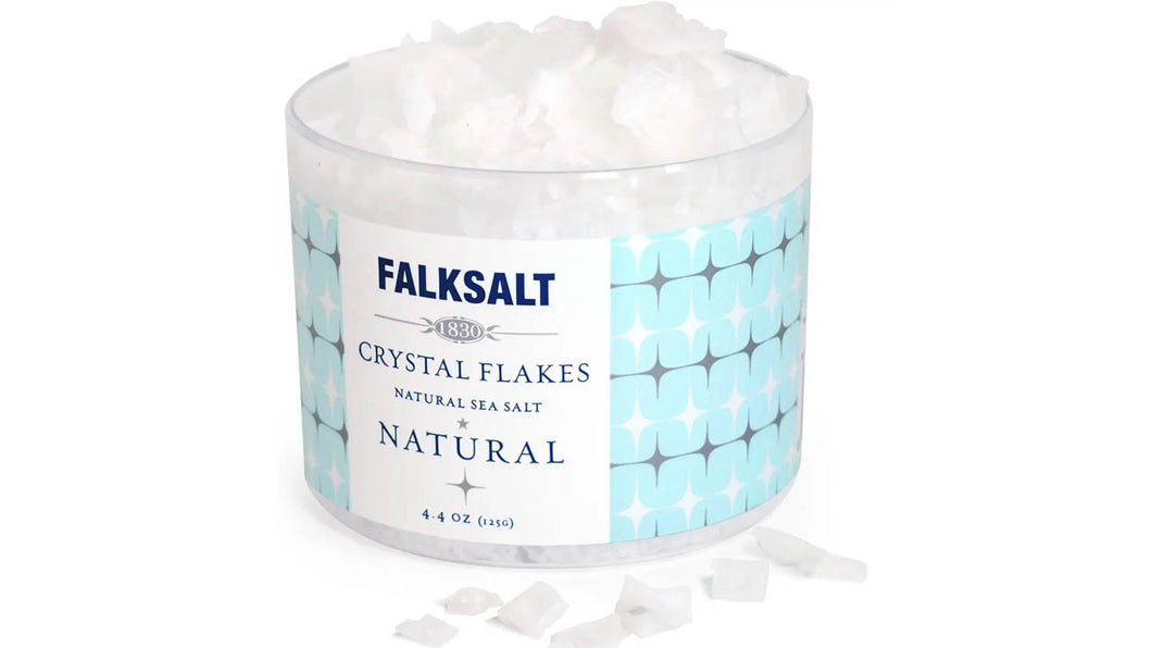 Falksalt Natural Crystal Sea Salt Flakes - 4.4 OZ