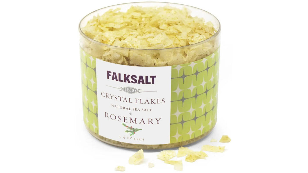 Falksalt Rosemary Crystal Sea Salt Flakes - 4.4OZ